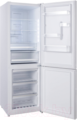 Холодильник с морозильником Korting KNFC 61869 GW