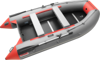 Надувная лодка Roger Boat Hunter Keel 3000 (малокилевая, серый/красный) - 