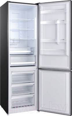Холодильник с морозильником Korting KNFC 62370 N