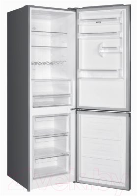 Холодильник с морозильником Korting KNFC 62980 X