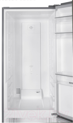 Холодильник с морозильником Korting KNFC 62980 X