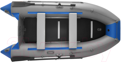 Изображение товара Надувная лодка Roger Boat Hunter Keel 3200 (малокилевая, серый/синий)