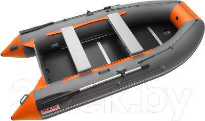 Изображение товара Надувная лодка Roger Boat Hunter Keel 3500 (малокилевая, графит/оранжевый)