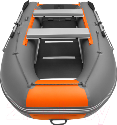 Изображение товара Надувная лодка Roger Boat Hunter Keel 3500 (малокилевая, графит/оранжевый)