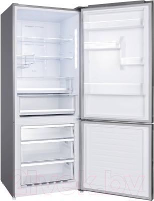 Холодильник с морозильником Korting KNFC 72337 X