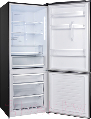 Холодильник с морозильником Korting KNFC 72337 XN