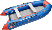 Надувная лодка Roger Boat Trofey 2900 (без киля, синий/красный) - 