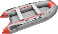 Надувная лодка Roger Boat Trofey 2900 (без киля, серый/красный) - 