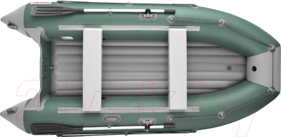 Надувная лодка Roger Boat Trofey 2900 (без киля, зеленый/серый)