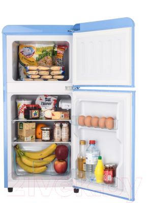 Холодильник с морозильником Harper HRF-T120M (голубой)