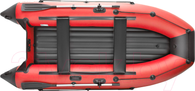 Надувная лодка Roger Boat Trofey 3100 (без киля, красный/черный)