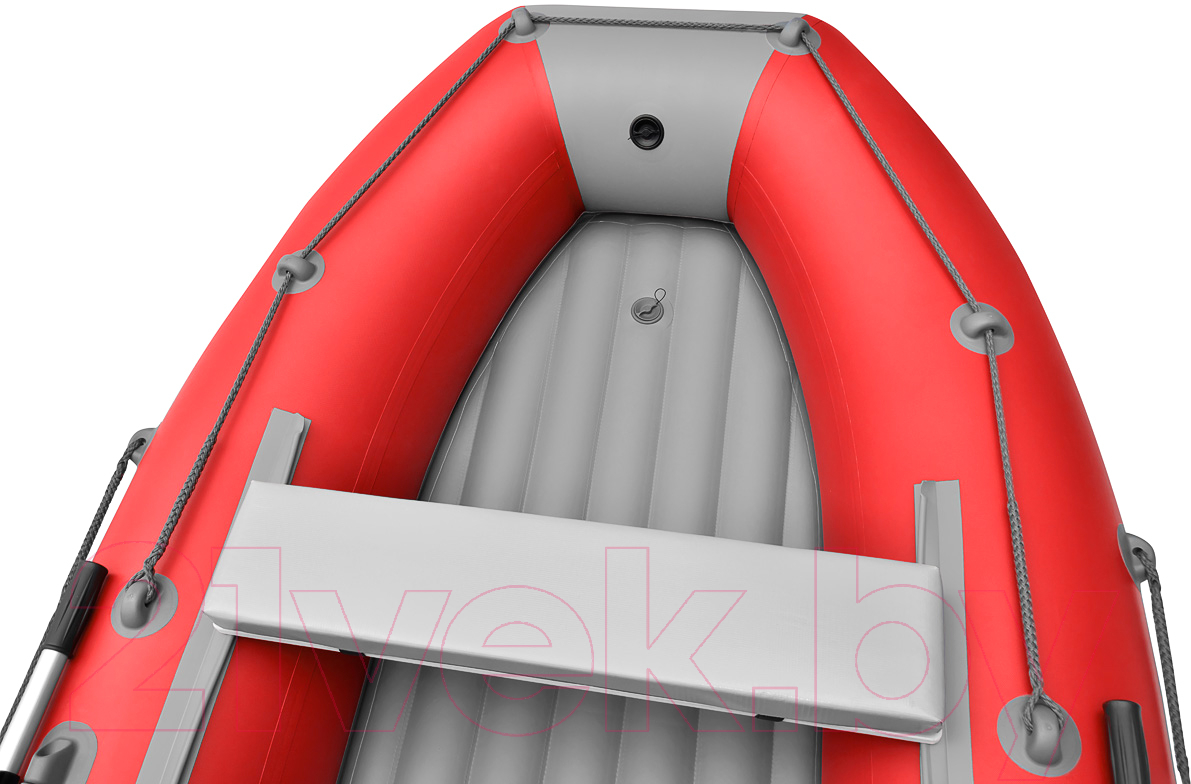 Надувная лодка Roger Boat Trofey 3300 (без киля, красный/серый) — фото 5