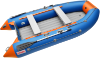 Надувная лодка Roger Boat Trofey 3300 (без киля, синий/оранжевый) - 