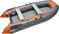 Надувная лодка Roger Boat Trofey 3300 (без киля, графит/оранжевый) - 
