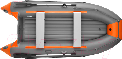 Надувная лодка Roger Boat Trofey 3300 (без киля, графит/оранжевый)