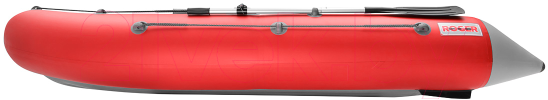 Надувная лодка Roger Boat Trofey 3500 (без киля, красный/серый) — фото 6