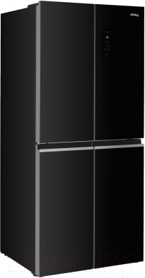 Холодильник с морозильником Korting KNFM 84799 GN