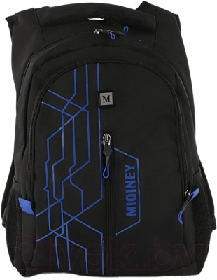 Школьный рюкзак Miqini 306-331-BNV (черный/синий)