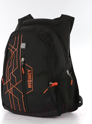 Школьный рюкзак Miqini 306-331-BOR (черный/оранжевый)