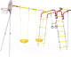 Игровой комплекс Romana Акробат 2 / 103.19.05 (качели детские с сеткой, белый/красный/желтый) - 