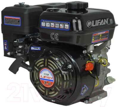 Двигатель бензиновый Lifan 170F-L D20