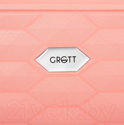Чемодан на колесах Grott 339-314/5-22PNK (розовый)