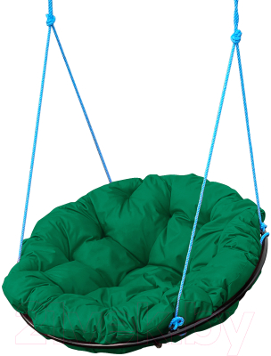 Кресло подвесное M-Group Папасан / 12039904 (зеленая подушка)