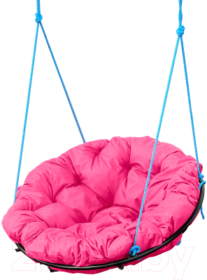 Кресло подвесное M-Group Папасан / 12039908 (розовая подушка)