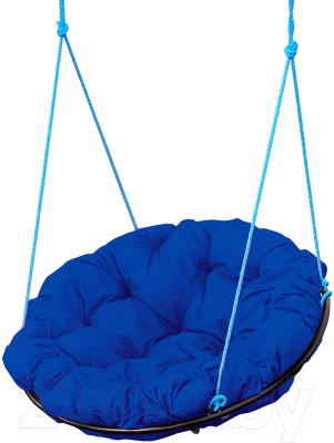 Кресло подвесное M-Group Папасан / 12039910 (синяя подушка)
