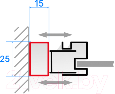 Изображение товара Расширительный профиль RGW A-03 / 41273020-01
