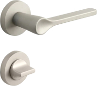 Ручка дверная Croma Irus MP04 (матовый никель полимер, комплект WC) - 