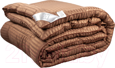 Одеяло AlViTek Silky Dream классическое-всесезонное 140x205 / ОМСВ-15 (шоколад)