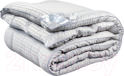 Одеяло AlViTek Silky Dream классическое-всесезонное 140x205 / ОМСВ-15 (жемчужно-серый)