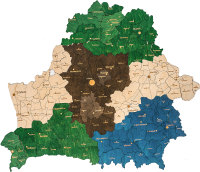 Пазл Woodary Карта Республики Беларусь / 3261 - 