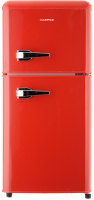 Холодильник с морозильником Harper HRF-T120M (красный) - 