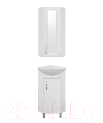 Шкаф с зеркалом для ванной Style Line Эко 300/800 угловой (створка с зеркалом)