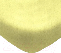 Простыня Luxsonia Махра на резинке 80x200 / Мр0020-3 (нежно-желтый) - 