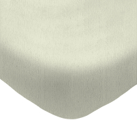 Простыня Luxsonia Махра на резинке 80x200 / Мр0020-6 (молочный) - 