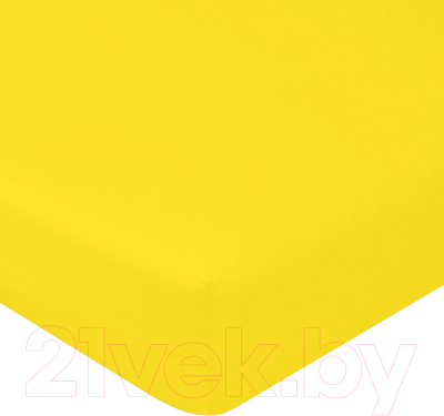 Простыня Luxsonia Поплин на резинке 120x200 / Мр0040-22 (солнечный)