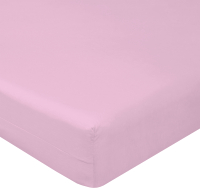 Простыня Luxsonia Поплин на резинке 140x200 / Мр0040-3 (розовый) - 