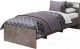 Односпальная кровать Мебель-КМК Лондон 0855 800 (оникс/бетон светлый) - 