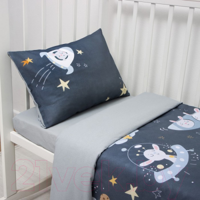 Комплект постельный для малышей Крошка Я Полет в космос / 9694306