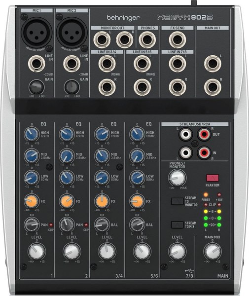 Микшерный пульт Behringer Xenyx 802S