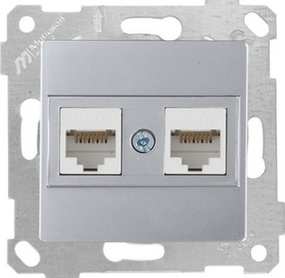 Розетка Mutlusan Rita 2200 141 0182 (нержавеющая сталь) - 