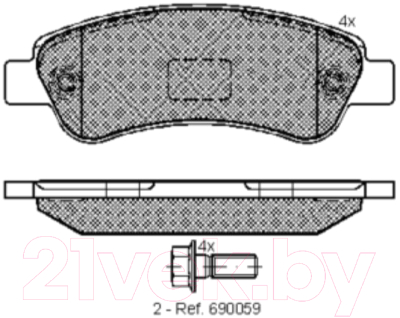 Тормозные колодки Icer 141804