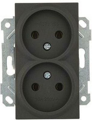 Розетка Mutlusan Rita 2220 203 0284 (черный матовый) - 