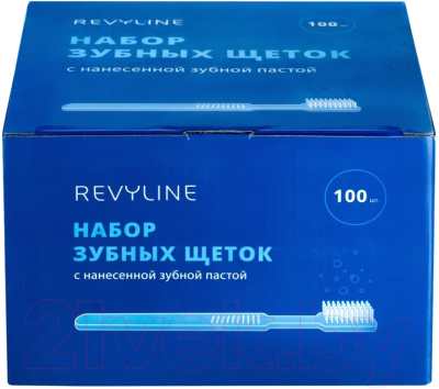Набор зубных щеток Revyline С нанесенной зубной пастой 5383 (100шт)