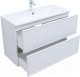 Миниатюра изображения товара Тумба под умывальник Aquanet Арт 100 / 313257 (белый матовый)