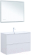 Миниатюра изображения товара Тумба под умывальник Aquanet Арт 100 / 313257 (белый матовый)