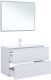 Миниатюра изображения товара Тумба под умывальник Aquanet Арт 100 / 313257 (белый матовый)